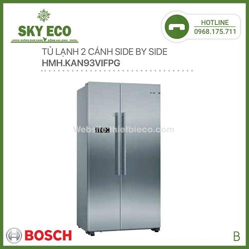 TỦ LẠNH 2 CÁNH SIDE BY SIDE BOSCH HMH.KAN93VIFPG